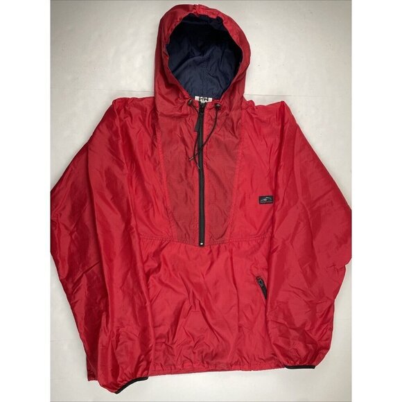Helly Hansen Hooded 1/2 Zip Windbreaker Rain Jacket Men’s M Lightweight Vintage - Picture 2 of 13
